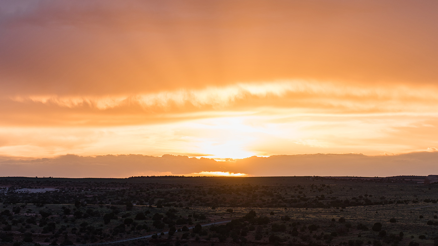 Sun obscured by clouds