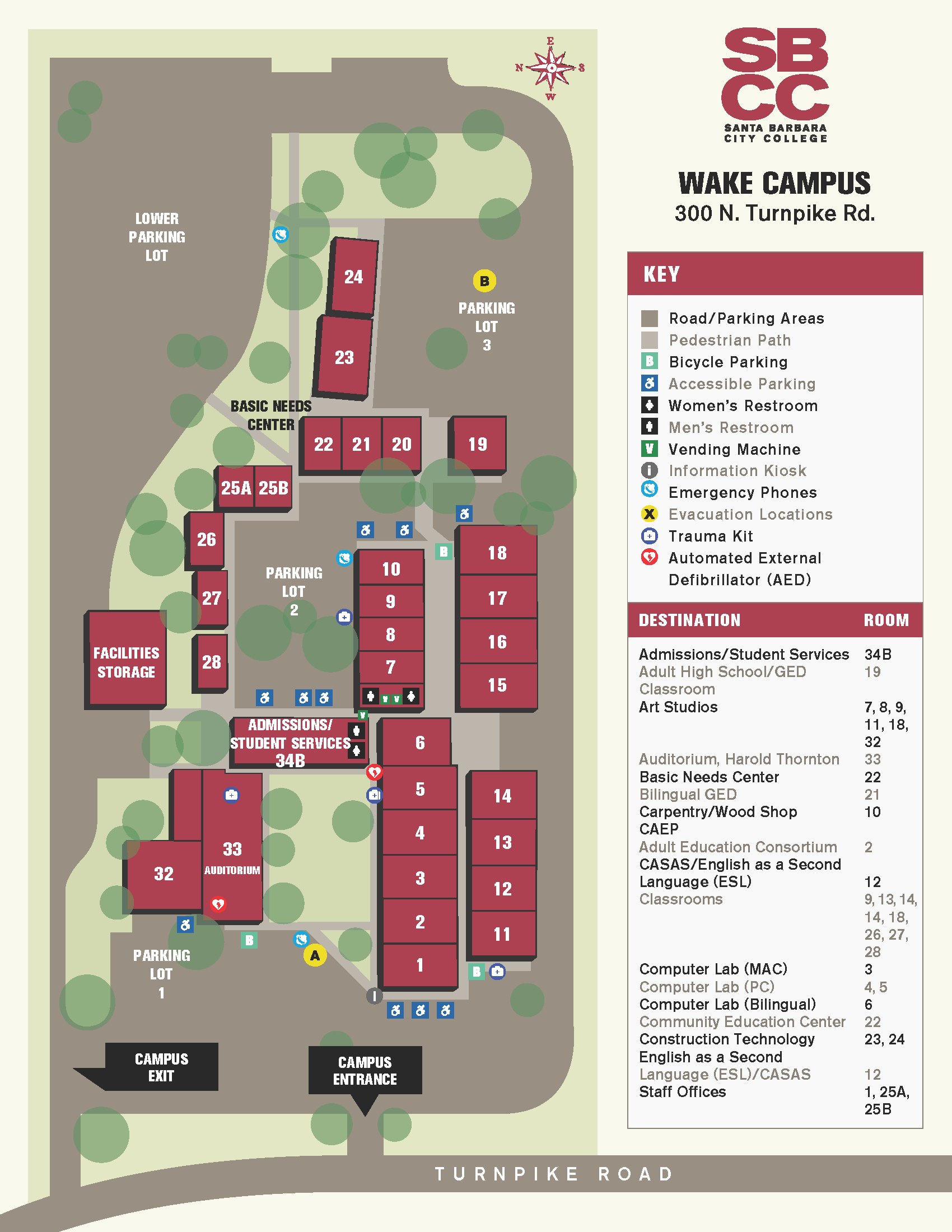 Wake Evacuation Map